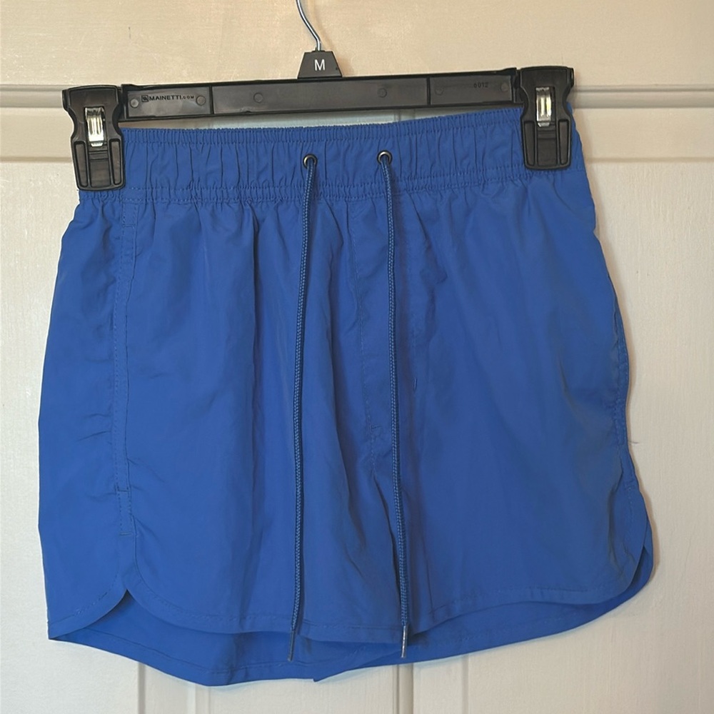 H&M blue athletic shorts with drawstrings size XS